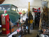 Inside garage