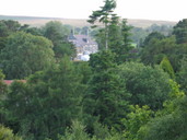 Distant view of Goathland Hotel